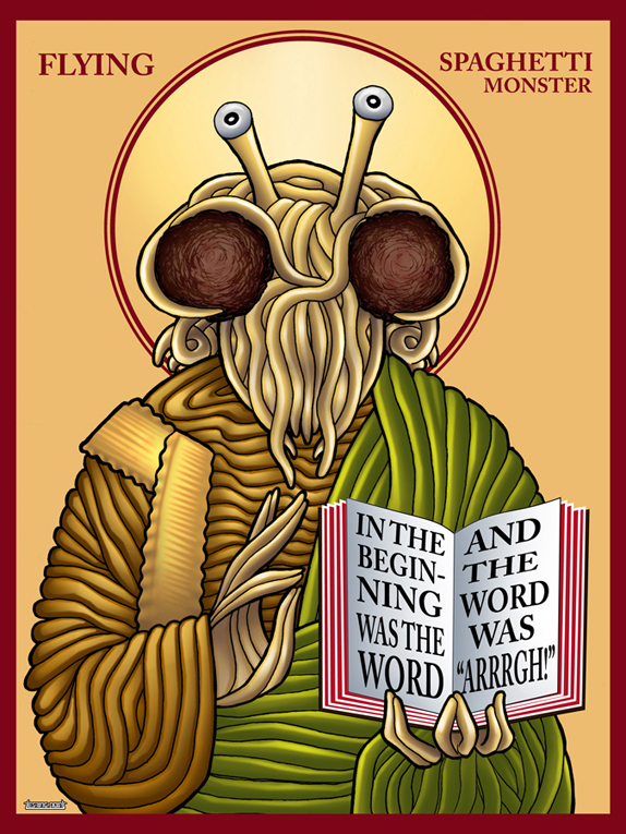 Flying Spaghetti Monster Icon by TestingPointDesign