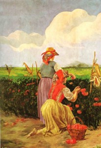 De-Strobel La raccolta del pomodoro 1924